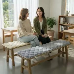 식당 카페 벤치방석 120cm 긴 의자 쿠션 등받이 방석
