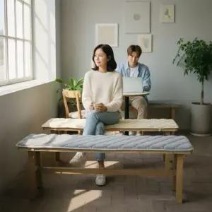 식탁 의자 방석 벤치 쿠션 80cm 다이닝 체어 패드 인테리어