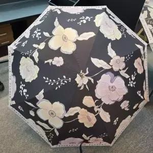 [애슬릿] 암막 양산 장우산 자외선 차단 플라워 튼튼한 양우산
