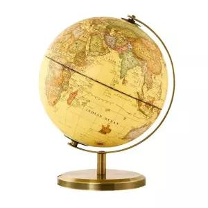 엔틱 지구본 벽걸이 시계지도 초대형 앤틱 모던 인테리어 장식 사무실 세계지도 자전