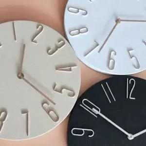 [NS홈쇼핑]인테리어 무소음 벽시계 30cm 블랙 실버 거실 방 심플한 디자인 센스있는 선택..[35780440]