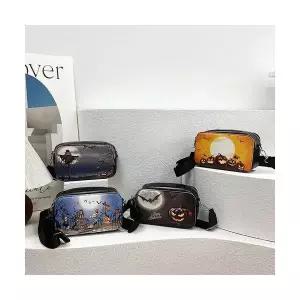 원픽 카메라가방 할로윈 그래피티 카메라 가방 가을 프린트 와이드 숄더백 패피3