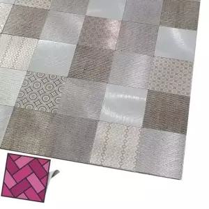 메탈타일스티커 방수시트지 주방욕실벽지 알루미늄타일 내열시트