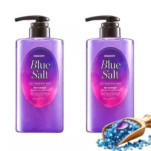 오가니스트 블루솔트 스크럽 바디워시 730g x 2입 시트러스 라벤더향 저자극 각질케어