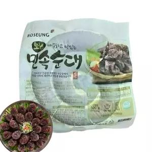 보승 민속순대 500g 간편조리 분식 간식 야식 술안주