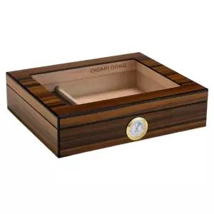 삼나무 시가 온습도 보습 보관함 휴대용 박스 케이스 휴미더 담배 약 블랙에보니 상자