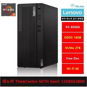 레노버 데스크탑 ThinkCentre M75t Gen5 12XBS02B00 R5-8500G/16gb/2tb/FreeDos - ps