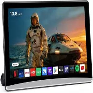 10.8인치 안드로이드 13 카 TV 헤드레스트 모니터 - 5G WiFi 터치스크린 태블릿 휴대폰 미러링 HDMI