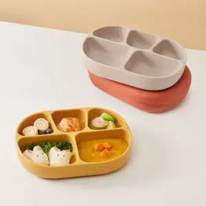 락앤락 유아식 자기주도 실리콘 식판 리틀럽 넓은 와이드 흡착판 MNA