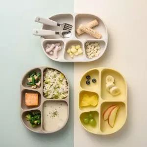 락앤락 유아 실리콘 흡착 식판 리틀럽 자기주도 식기 그릇 MNA