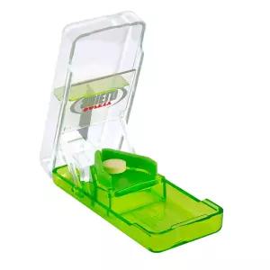 이지 도즈 알약 커터 및 스플리터(안전 방패 포함) 일일 사용 안전하게 반으로 자르는 비타민 정제