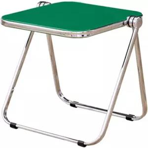 하이타이블 16.2 × 14.1 아크릴 접이식 테이블 거실 침실 및 작은 방을 위한 소형 경량 엔드 조립이 필요