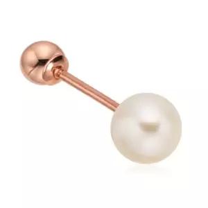 [비앤비골드] 14K 5mm 담수진주 라이트 피어싱 한쪽 NPE34594