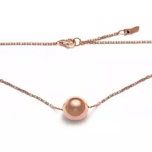 [비앤비골드] 14K 10mm 유광 할로우볼 체인 목걸이 JNN36614