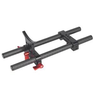 파나소닉용 로드 레일 클램프 마운팅 베이스 후지필름 카메라 캠코더 케이지 리그 팔로우 포커스 망원 렌즈