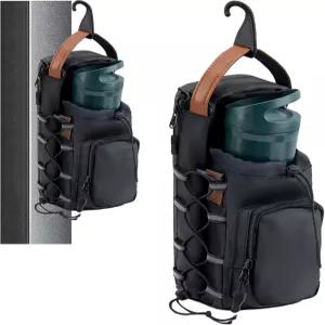 멜실로디 남녀용 마그네틱 짐 가방 물병 홀더 여행 스포츠 직장 피트니스를 위한 어깨끈이 달린