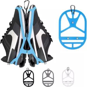 클립 걸이가 달린 백팩용 신발 홀더. 운동화 클리츠 볼링 축구 농구 축구용 클립이 여행 야외 스포츠 및