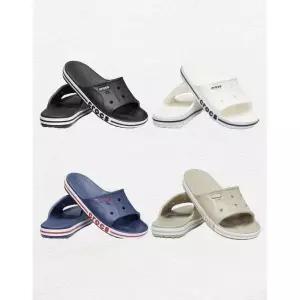 [크록스]바야밴드 슬라이드 / 남녀공용 남성 여성 205392 블랙 네이비 화이트 베이지