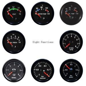 자동차 액세서리 UNIVERSIAL 자동 게이지 52MM 압력 오일 수온 부스트