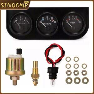 IN 수온계 전압계 오일 압력계 키트 52MM 온도 자동차 센서 압력