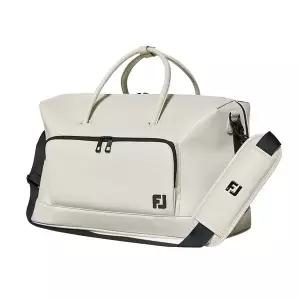 [풋조이] 여성 보스턴백 골프가방 가죽 생활방수 베이지 2025