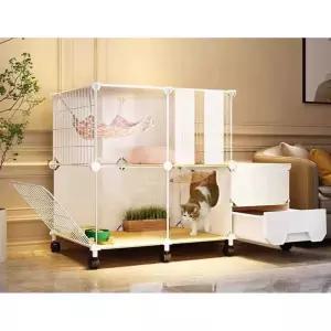 케이지 고양이철장 고양이 초대형 펜스 하우스 이동장