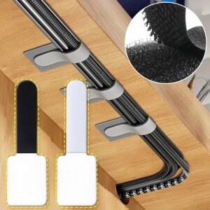 케이블라벨 10pcs 자체 접착식 나일론 재사용 가능한 정리기 코드 로프 홀더 조절 가능 사무실 와이어 보관에