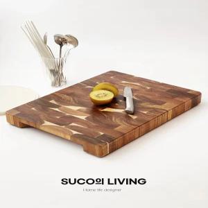 모던 원목 도마 엔드컷 캄포나무 주방 조리대