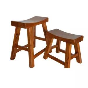 미니 낮은 의자 소형 등받이 발받침 우드 디자인