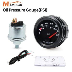 자동차 오일 압력 게이지 센서 수정 트럭 차량용 12V 압력계 프레스