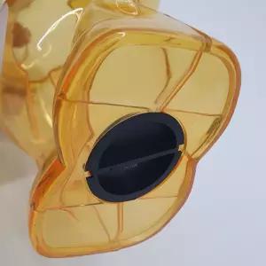 복덩어리 컬러 투명 곰돌이 저금통 대형