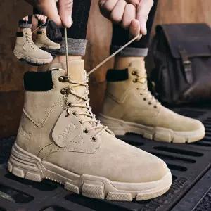 남성 하이탑 사막화 미들부츠 2컬러 남자 웰트화 워커