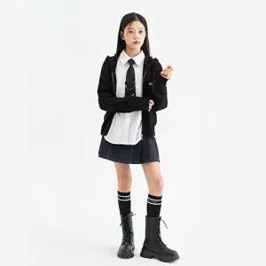 [셀러허브 1]더데이걸 HC37 데님라이크 플리츠 스커트 THE DAY GIRLS 여아 주니어 아동복 TGWH26S0 (47224