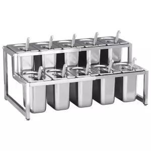 업소용 밧드 소스통 특대형 매점 보온 급식 바트 사각