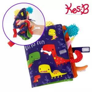 백일아기 공룡 헝겊책 바스락 오감자극 장난감 촉감놀이 베이비책