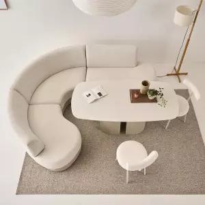 리바트 가닉 패브릭 리빙다이닝 코너형 벤치 소파(대형)