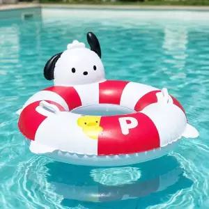 산리오 귀여운 포차코 KC인증 캐릭터 물놀이 안전 이중마개 손잡이 튜브 70