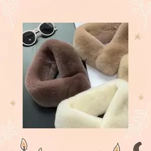 자석형 퍼 목도리 머플러 극세사 여성 워머 털 겨울 에코 방한용