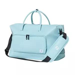 [풋조이] 여성 보스턴백 골프가방 가죽 생활방수 하늘색 2025