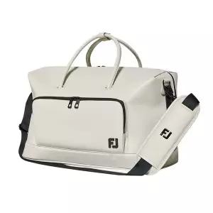 [풋조이] 여성 보스턴백 골프가방 가죽 생활방수 베이지 2025