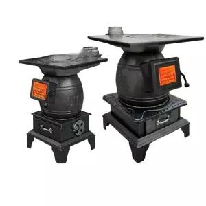 주철 화목 난로 무연 실내 스토브 펠릿 고효율 경제적