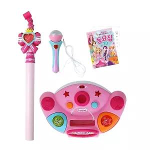 4살여아 동요노래방 쥬쥬 탬버린 스탠딩마이크 악기놀이 생일선물 자신감쑥쑥 언어발달