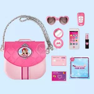 여자아이 꾸미기놀이 7종소품 넓은수납 핸드백 생일선물 여아외출용 역할가방 엄마따라하기