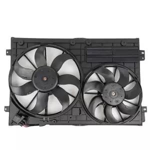 폭스바겐 제타 2.0L 티구안 아우디 A3 TT용 교체 듀얼 라디에이터 및 콘덴서 냉각 팬 어셈블리