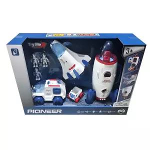 상상력자극 3종피규어 불빛사운드 우주탐험세트 어린이날선물 두돌 과학교구 로켓장난감