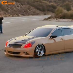 인피니티 G25 G35 G37 Q60 닛산 스카이라인 250GT 주간 주행등 다이내믹 멀티 컬러 RGB 헥스 LED 엔젤 아이