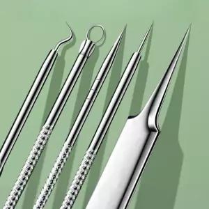 피지핀셋 블랙헤드 여드름 피부과 집게 바늘 피지 압출기 뾰루지 제거