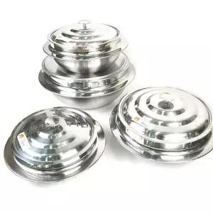 [콩심팥심]스테인리스 인덕션 가마솥 3중 바닥 솥 32cm 캠핑용 화로대 냄비