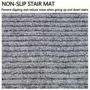1개 20x80cm 계단 매트 카펫 스트립 논슬립 세탁 가능 러그 야외용 호환 폴리에스터 나무 패드