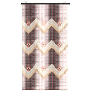 AN 천연 나무 도어 패널 비즈 핸드메이드 장식 대나무 블라인드 걸이 칸막이 스트링 커튼